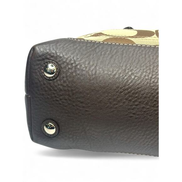 Coach Signature Penelope Jacquard Satchel - Picture 10 of 11